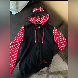 Disney Black and Red Polka Dot Jacket